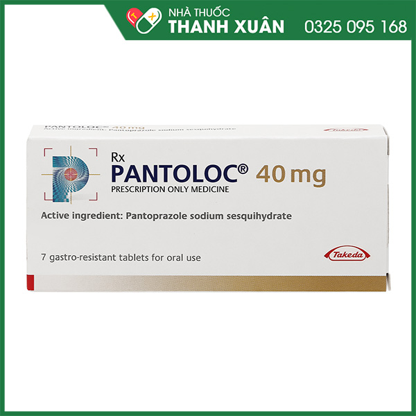 Thuốc Pantoloc 40mg điều trị loét dạ dày